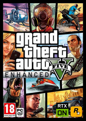 ปกเกม GTA V Grand Theft Auto V Enhanced