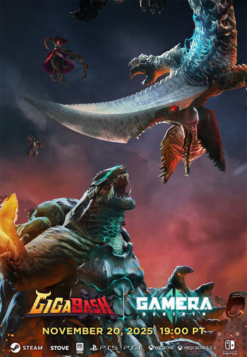 ปกเกม GigaBash GAMERA Rebirth