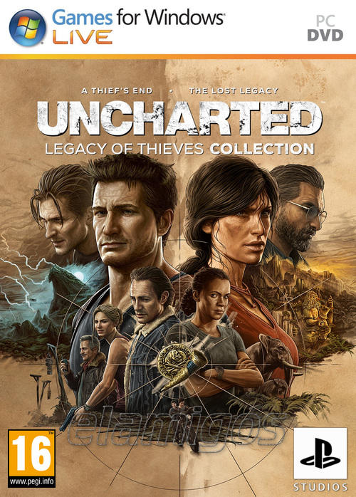 ปกเกม Uncharted 4 Legacy of Thieves Collection